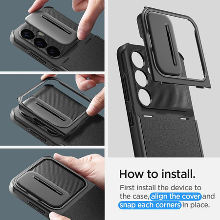 Spigen Optik Armor - pouzdro pro Samsung Galaxy S24 (černé)