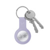 Crong Silicone Case with Key Ring - Etui de protection pour Apple AirTag (Lavender)