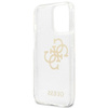Coque Guess Glitter 4G Big Logo - iPhone 13 Pro Case (Transparent)