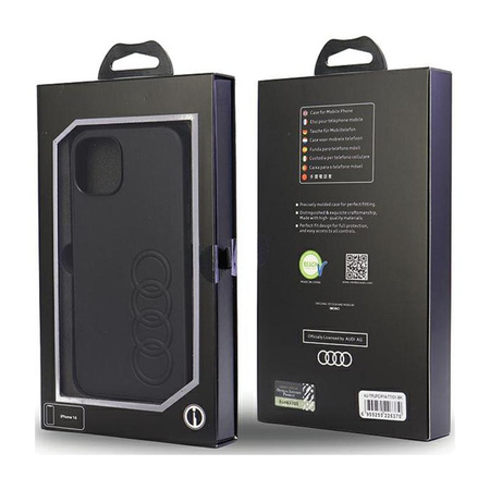 Audi Synthetic Leather - Hülle für iPhone 14 (Schwarz)
