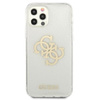 Guess Glitter 4G Big Logo - pouzdro pro iPhone 12 / iPhone 12 Pro (průhledné)