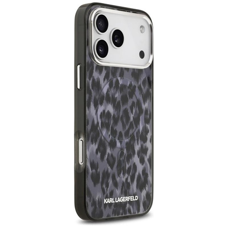 Karl Lagerfeld IML Leopard Pattern MagSafe - Case for iPhone 17 Pro Max (black)