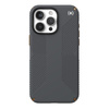 Speck Presidio2 Grip - iPhone 15 Pro Max tok (szénszürke / hideg bronz / fehér)