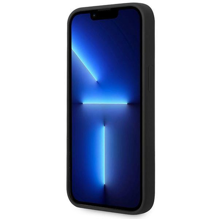 Silikonové pouzdro BMW Liquid s kovovým logem - pouzdro pro iPhone 14 (černé)
