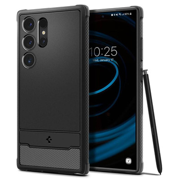 Spigen Rugged Armor - Schutzhülle für Samsung Galaxy S24 Ultra (Mattschwarz)
