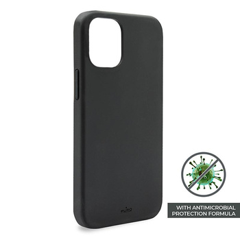 PURO ICON Cover - iPhone 12 / iPhone 12 Pro Case with Antimicrobial Protection (black)