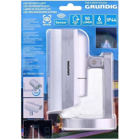 Grundig - Atrapa kamery CCTV z oświetleniem LED na czujnik ruchu