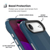 Speck Presidio2 Grip ClickLock & MagSafe - iPhone Air Case (Deep Sea / Silver Metallic / Spell Blue)