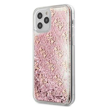 Guess 4G Liquid Glitter - iPhone 12 Pro Max Tasche (rosa)