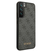 Guess 4G Metal Gold Logo - Etui Samsung Galaxy S22+ (gris)