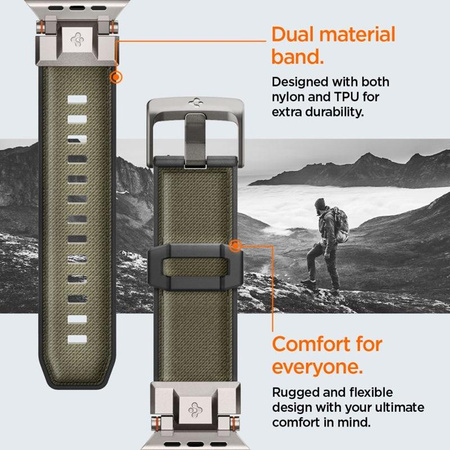 Spigen DuraPro Armor - Pasek do Apple Watch 44/45/46/49 mm (Military Green)