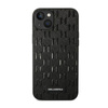Karl Lagerfeld Saffiano Mono Metall Logo - Hülle für iPhone 14 Plus (Schwarz)