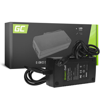 Green Cell - 42V 2A (3 tűs) töltő 36V-os elektromos kerékpár akkumulátorához