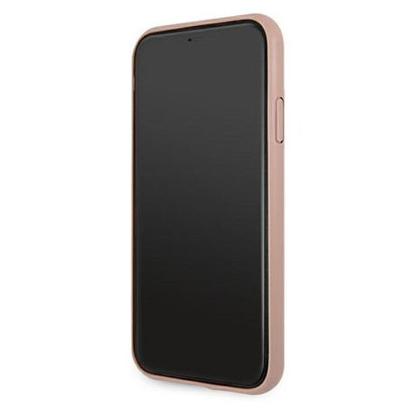 Guess Saffiano 4G Big Metal Logo - iPhone 11 Case (pink)