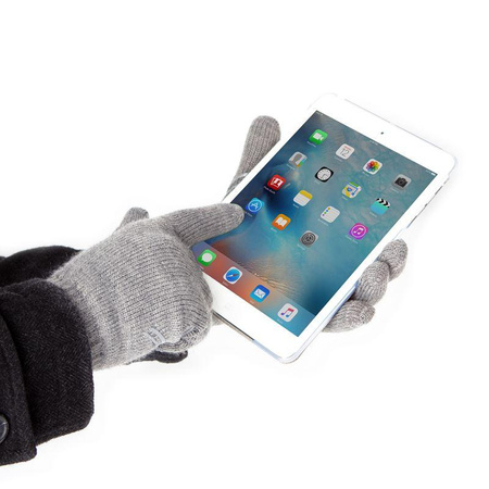 Moshi Digits Touchscreen Gloves - Smartphone Touchscreen Gloves (S) (Light Gray)