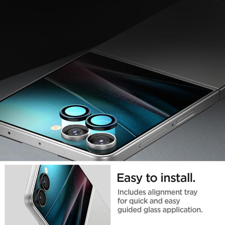 SZKŁO NA APARAT DO GALAXY Z FLIP 7, Spigen, Ochronne na Obiektyw, Wyspę