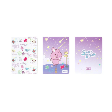 BT21 - A6-os COOKY jegyzetfüzet készlet (3 darab)