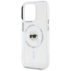 Karl Lagerfeld IML Metal Karl Head MagSafe - Etui do iPhone 15 Pro Max (biały)