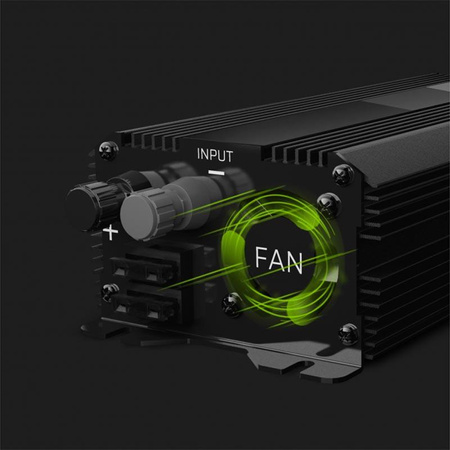 Green Cell - Měnič PRO 24V na 230V 500W/1000W Modifikovaný sinusový měnič napětí
