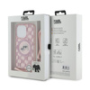 Karl Lagerfeld IML Crossbody Monogram Karl & Choupette Head MagSafe - Case for iPhone 15 Pro Max (Pink)