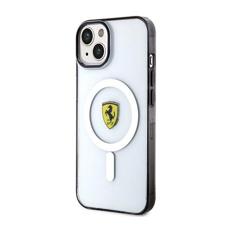 Ferrari Outline Magsafe - Schutzhülle für iPhone 14 Plus (Transparent)