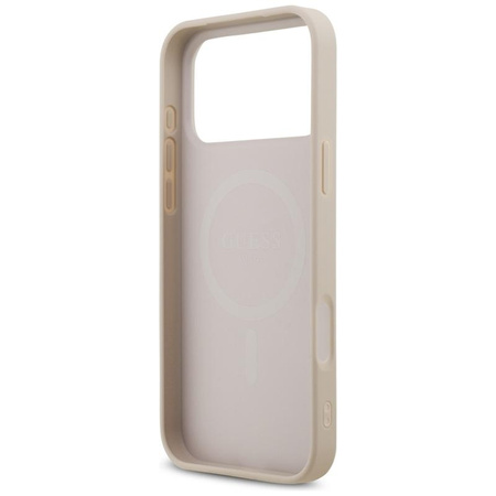 ETUI MAGSAFE GUESS DO IPHONE 17 PRO MAX RÓŻOWE CASE MAGNETYCZNE ELEGANCKIE