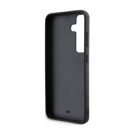 Karl Lagerfeld strasszos fém logó - Samsung Galaxy S24 tok (ezüst)