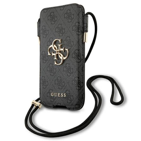 Guess 4G Big Metal Logo Pouch - L max 6.7" pochette pour téléphone (gris)