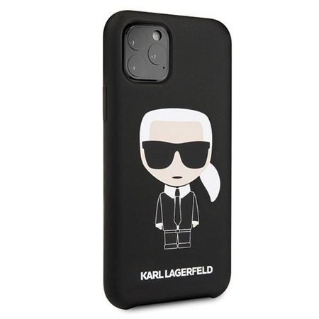 Karl Lagerfeld Fullbody Silikon Iconic - iPhone 11 Pro Tasche (Schwarz)