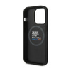 BMW Leather Hot Stamp Tricolor MagSafe - Étui pour iPhone 14 Pro Max (Noir)