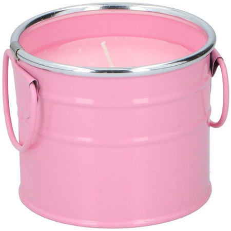 Arti Casa - Anti-kóma citronella gyertya vödörben (rózsaszín)