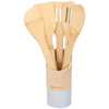 TREASURED KITCHEN TOOLS WITH RACK, Cooking, Bamboo, Alpina