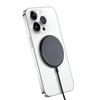 Crong MagSpot Drahtloses Ladegerät - MagSafe 15W Aluminium Induktives Ladegerät (Graphit)