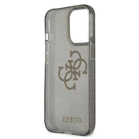Guess Glitter 4G Big Logo - Etui iPhone 13 Pro Max (czarny)