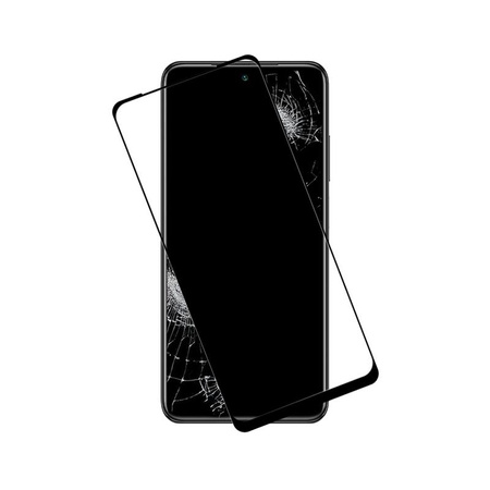 Crong 7D Nano Flexible Glass - 9H unzerbrechliches Hybridglas für den gesamten Bildschirm des Xiaomi Redmi Note 10S
