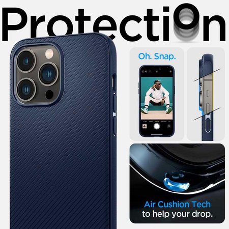 Spigen Mag Armor - Hülle für iPhone 14 Pro Max (Marineblau)