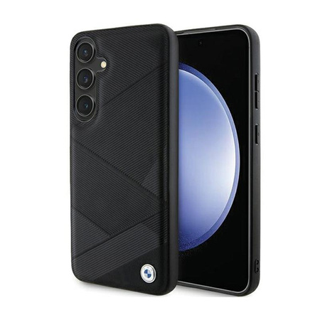 BMW Signature Leather Crossing Lines Pattern - Samsung Galaxy S24 Case (black)