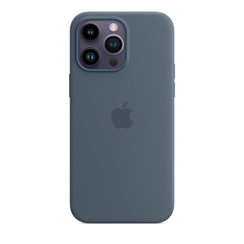 Apple Silikonhülle - Silikonhülle mit MagSafe für iPhone 14 Pro Max (sturmblau)