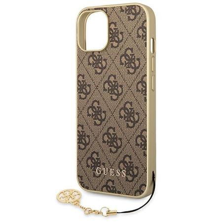 Guess 4G Charms Collection - iPhone 14 tok (barna)