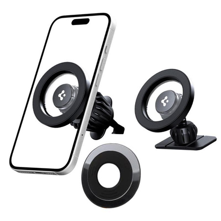 Spigen MFT13 Magnetic Dashboard & Vent Car Mount - Magnetic Car Holder MagSafe (Black)