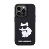 Karl Lagerfeld 3D Rubber NFT Choupette - Tasche für iPhone 14 Pro (Schwarz)