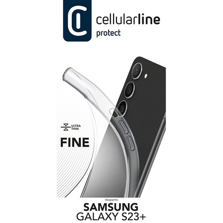 Cellularline Fine - Samsung Galaxy S23+ tok (átlátszó)