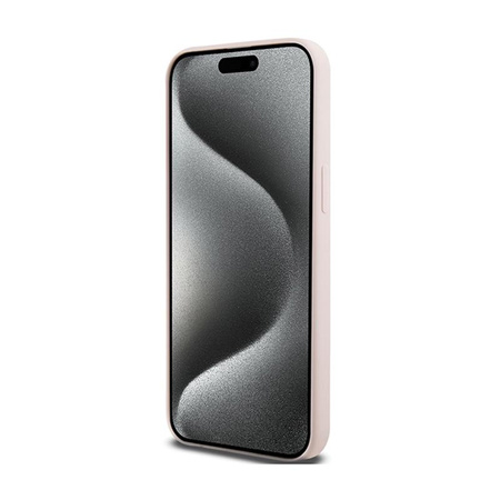 Karl Lagerfeld Silicone Karl Script - pouzdro pro iPhone 15 Pro Max (růžové)