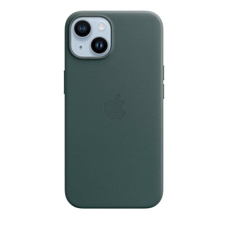 Apple Leather Case - Bőr tok MagSafe-rel iPhone 14 készülékhez (erdőzöld)