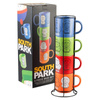 South Park - Set aus 4 Keramiktassen mit Ständer 300 ml