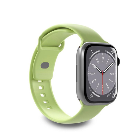 PURO ICON - Elastický řemínek pro Apple Watch 44/45/46/49 mm (S/M a M/L) (Matcha Green)