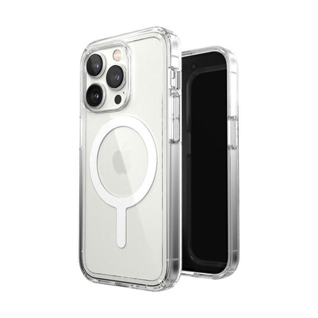 Speck Gemshell + MagSafe - Hülle für iPhone 14 Pro mit MICROBAN halb (Klar)