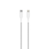 PURO Fabric Ultra Strong - Câble tressé USB-C / Lightning MFi très résistant 1,2m (blanc)