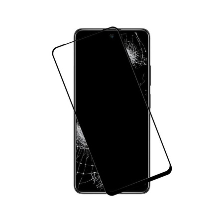 Crong 7D Nano Flexible Glass - Törhetetlen 9H hibrid üveg a Xiaomi POCO M4 Pro 5G teljes képernyős készülékéhez