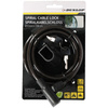 Dunlop - anti-theft bicycle key lock 150 cm + handle (black)